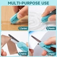 thumbnail image 6 of NUSIGN 2-in-1 Retractable Box Cutter & Scissors Set, Portable Utility Knife with Safety Blade, Multipurpose Tool,4 Pack, 6 of 7