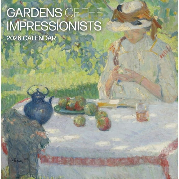Pomegranate, Gardens of the Impressionists 2026 Wall Calendar, 12'' X 12'', 12-Month Calendar with Stapled Binding