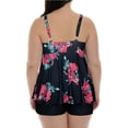 thumbnail image 4 of HAWEE Womens Plus Size Tankini Swimsuits with Shorts Two Piece Bathing Suit Floral Printed Swimwear, 4 of 4