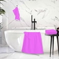 thumbnail image 6 of GZHJMY Bright Purple Soft Cotton Towel Sets 2 Piece,1 Bath Towel 1 Hand Towel Quick Dry Highly Absorbent Bath Towels Washcloths for Bathroom, Gym, Hotel, and Spa Bathroom Towels, 6 of 7