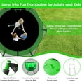 thumbnail image 3 of Jump Into Fun Trampoline 10FT 8 12 14 15 16FT Outdoor Trampoline for Kids and Adults with Enclosure and Basketball Hoop, Lights,Sprinklers and More Gifts, 1000LBS Trampoline for 3-4 Adults and Kids, 3 of 7