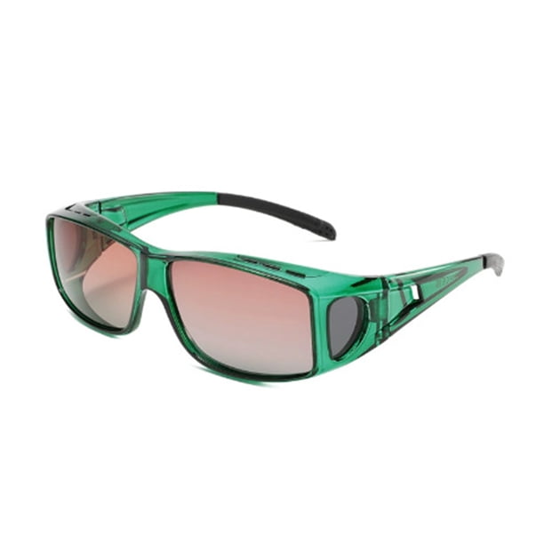 Gafas de visión nocturna polarizadas para conducción nocturna, antideslumbrantes, se ajustan sobre gafas de sol para hombres y mujeres, protección UV y alivio de la fatiga visual.