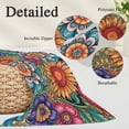 thumbnail image 3 of Boho Teal Flower Body Pillow Covers 20"x54", Spring Bohemia Chic Red Yellow Floral Soft Brushed Microfiber Breathable Throw Pillow Covers, Decorative Pillowcase with Zipper for Couch Sofa Bedroom, 3 of 9
