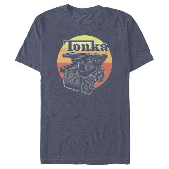 Men's Tonka Retro Truck  Graphic Tee Navy Blue Heather 2X Large