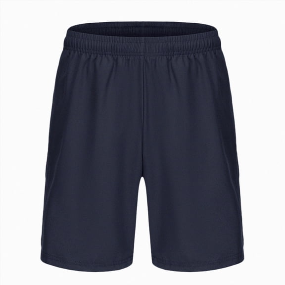 KPOPLK Athletic Gym Mens Shorts Workout Quick Dry Basketball Shorts with Pockets for Running Casual Activewear S-2XL Size S,Navy