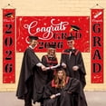 thumbnail image 6 of 3Pack Graduation Decorations Class of 2026,Congrats Grad 2026 Backdrop Banner and Hanging Porch Signs,Red Black Graduation Party Supplies for High School College Party,Photography Props, 6 of 7