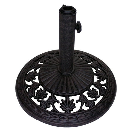 Palm Design Umbrella Base - Paradise Cove Designs 29 lb. Flower Patio Umbrella Stand