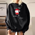 thumbnail image 4 of Sudadera extragrande de lana de manga larga con cuello redondo y estampado navideño para mujer Fridja  ghj987+4546, 4 of 9