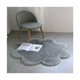 thumbnail image 2 of Alfombra de lana de piel de oveja sintética, tacto agradable como la lana auténtica, lujosa alfombra de lana sintética para sofá (gris, 45 x 45 cm), 2 of 4