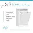 thumbnail image 5 of RiverRidge Ashland Tilt-Out Laundry Hamper Cabinet with Cloth Storage Bag - White, 5 of 6