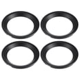 thumbnail image 1 of Unique Bargains 4 Pcs 3' Subwoofer Speaker Rings Cover Spacers Decorative Circle Without Mesh Grille ABS Black, 1 of 8