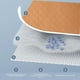 thumbnail image 4 of Almohadilla de algodón impermeable y lavable para cama grande, para el cuidado de personas mayores, incontinencia menstrual y niños, para lactancia, 120 x 80 cm., 4 of 6