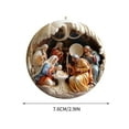 thumbnail image 4 of Viflosae Nativity Christmas Ornament - Nativity Ornaments for Christmas Tree, Jesus Christmas Decorations Funny Xmas Ornaments, Nativity Scene Ornaments Hanging Decor for Wome, 4 of 4