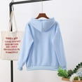 thumbnail image 1 of Women's Casual Solid Color Dinosaur Print Long-Sleeved Pullover Hooded Tops, 1 of 4
