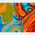 thumbnail image 2 of CafePress - Turquoise Orange Swirls Mousepad - Non-slip Rubber Mousepad, Gaming Mouse Pad, 2 of 6