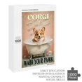 thumbnail image 6 of Mindful 1000 Piece Puzzle – Corgi Wash Your Paws Design – Wooden Jigsaw for Adults, Great Gift for Pet Enthusiasts, 6 of 8