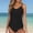 A Black, variant on HAPIMO Women's Tankini Bathing Suit Hawaiian Beachwear 2 Piece Swimsuit Tank Top with Bottom Modest Summer Casual Vacation Swim with Chest Pad Pink L