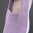 thumbnail image 5 of YLYL Women's Woven Orthopedic Sneakers Breathable Soft Slip on Diabetic Foam Sneakers with Arch Support, 5 of 9