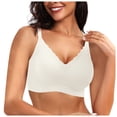 thumbnail image 1 of Sujetador sin aros y sin costuras con relleno y escote festoneado para mujer: bralette suave y cómodo sin aros, cobertura total, informal y sexy, 1 of 6