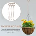 thumbnail image 5 of Raindrops Hanging Pot Holder Macrame Flowerpot Hanger Wood 6Pcs, 5 of 8