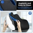 thumbnail image 6 of Serene Sitz Orthopedic Seat Cushion, Chair Cushion, Desk Chair Cushion, Office Chair Cushion, Seat Cushion for Car, Tailbone Pain Relief Cushion, Ergonomic Seat Cushion for Office Chair ( Navy Blue), 6 of 8