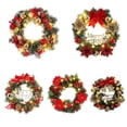 thumbnail image 2 of 30/40cm LED Artificial Christmas Wreath for Front Door Decoration Xmas Garland Wall Hanging Ornament for Holiday Battery Operate, 2 of 5