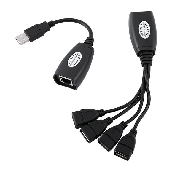4 Usb To Rj45 Extension Cable 4 Usb To Rj45 Adapter Usb Adapter Usb Extension Extender Adapter Usb Rj45 Adapter 4 Ports USB 2.0 To RJ45 Hub Ethernet Extension Extender