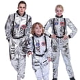 thumbnail image 2 of Mono de astronauta para niños y parejas, uniforme Unisex para Halloween, carnaval, fiesta, disfraz espacial, juego de rol, vestido elegante, 2 of 3