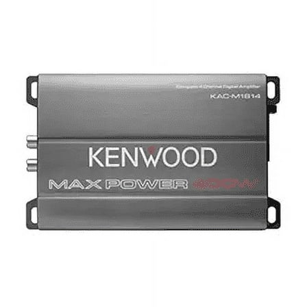 KENWOOD MaxPower Series 400W 4-Channel Compact Marine/Powersports/Automotive Class D Amp, KAC-M1814