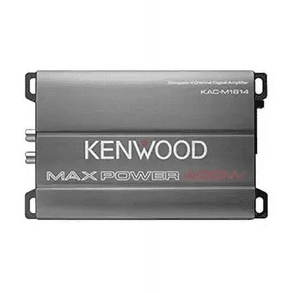 KENWOOD MaxPower Series 400W 4-Channel Compact Marine/Powersports/Automotive Class D Amp, KAC-M1814