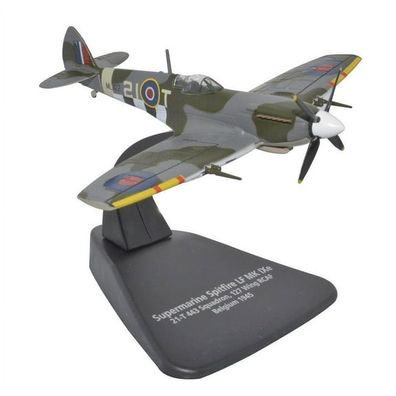 Supermarine Spitfire Mk IXE Fighter Aircraft "Belgium" (1945) RCAF 1/72 Diecast Model Airplane by Oxford Diecast