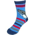 thumbnail image 3 of Jefferies Socks Children's Dinosaur Shark Slipper Socks (2 Pair Pack), 3 of 5
