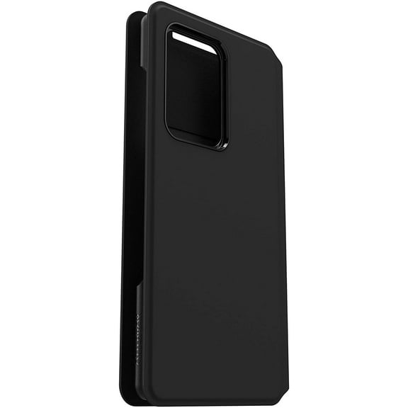 OtterBox Strada Via Seies Case for Samsung Galaxy S20 Ultra, Sleek, Soft Touch Protective Folio - Black 77-64300
