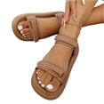 thumbnail image 5 of KEVCHE Roman Casual Comfortable Platform Beach Shoes for Women, Soft Sole Velcro Sandals with Adjustable Double Strap, Arch Support Athletic Hiking Water Summer Sandals, 5 of 5