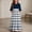 Blue-A, variant on Girl's Boho Midi Dress Short Sleeve Dot Print Empire Waist Flowy Tiered Loose Summer Casual Dress with Pockets Red