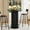 Black, variant on WIRRYTOR Mid-Century Modern Round Bar Table, 39.37" High Top Pub Dining Table with Pedestal Base and Metal Footrest for Home Kitchen Bistro, Black