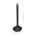 thumbnail image 2 of Raindrops 2Pcs Large Soup Spoon Black Plastic Kitchen Utensil for Commercial Users at Hotel Banquets, 2 of 8