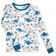 thumbnail image 4 of Sleep On It Boys Bamboo Viscoce 2-Piece Snug Fit Pajama Set (2-Pack) - Dinosaur, Size 5, 4 of 9