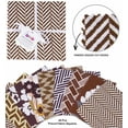 thumbnail image 3 of Soimoi Floral Herringbone Texture Print&nbsp;Precut 5-inch Cotton&nbsp;Fabric&nbsp;Quilting&nbsp;Squares&nbsp;Charm Pack DIY Patchwork Sewing Craft- Brown, Purple & White, 3 of 7