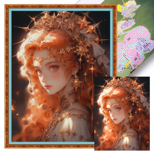 Hilo Algodón Bordado Punto Cruz Belleza Clásico Cálido Con 11CT 40x55cm