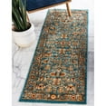 thumbnail image 2 of Unique Loom Alcott Dorchester Rug, Turquoise (2' 2 x 6' 0), 2 of 8