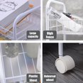 thumbnail image 2 of AMERTEER 3/4-Tier Mesh Wire Rolling Cart Multifunction Utility Cart Can Do 3/4-Tier Rolling Cart for Laundry Items Rolling Carbon Steel Mesh Cart Rolling Cart, 2 of 8