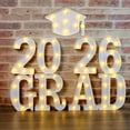 thumbnail image 4 of kjfeif Graduation Decorations 2026 8 LED Long Marquee Light Up Letters 'Grad 2026' Graduation Decor for Kindergarten Preschool High School College Graduation, 4 of 4