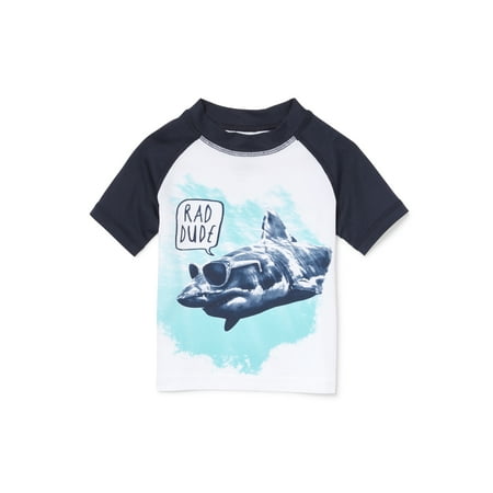 The Children's Place Short Sleeve Graphic Raglan Rashguard (Baby Boys & Toddler (Best Place For Po Boys In New Orleans)