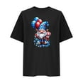 thumbnail image 6 of Cavosen Independence Day T Shirt Women Plus Size Patriotic Short Sleeve Crewneck Tops USA Star Striped Print T Shirts Lady 2X Independence Day Casual Shirts 4th of July Tunic Tees Patriotic Outfits, 6 of 8