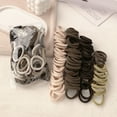thumbnail image 5 of Premium 100-Count Hair Ties & Ponytail Holders - Durable Seamless Elastic Hair Bands with Strong No-Snag Hold, 5 of 6