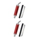 thumbnail image 2 of Scienceny Silenciador de escape de motocicleta universal de 2 ciclos de alto rendimiento rojo Rojo 2piezas, 2 of 4