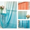 thumbnail image 5 of Clearance WOAHU Curtains,Sun protection and heat insulation,Polyester curtain gradient semi-pole pocket curtain, 5 of 9