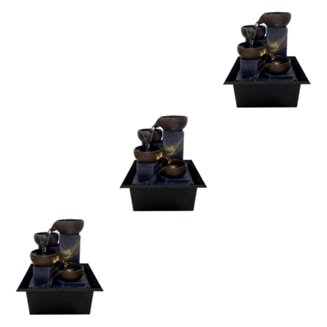 Bewildely 1pc Fuente de Feng Shui Adornos Cascada Tamaño pequeño Decoración Artesanía Type1 NO1