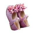 thumbnail image 2 of Zapato de Vestido de Niña, Cuero Sintético Exquisito de Moda Transpirable Elegante Elegante Linda Niña Zapatos de Brillo 1 Par para Su Rendimiento, 2 of 8